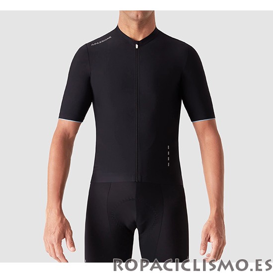 2019 Maillot La Passione Tirantes Mangas Cortas Negro Blanco